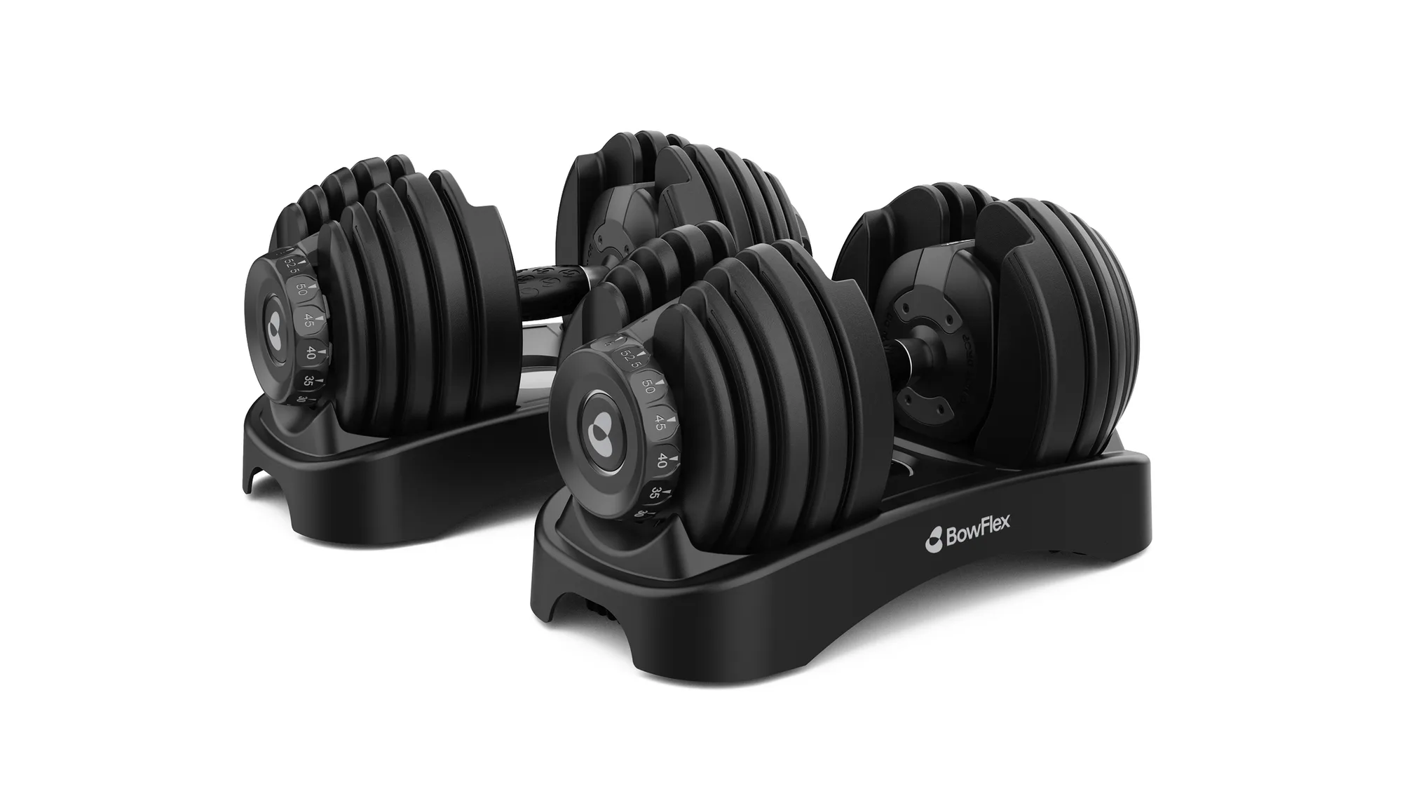 Bowflex SelectTech 552 Adjustable Dumbbells product photo on a white background